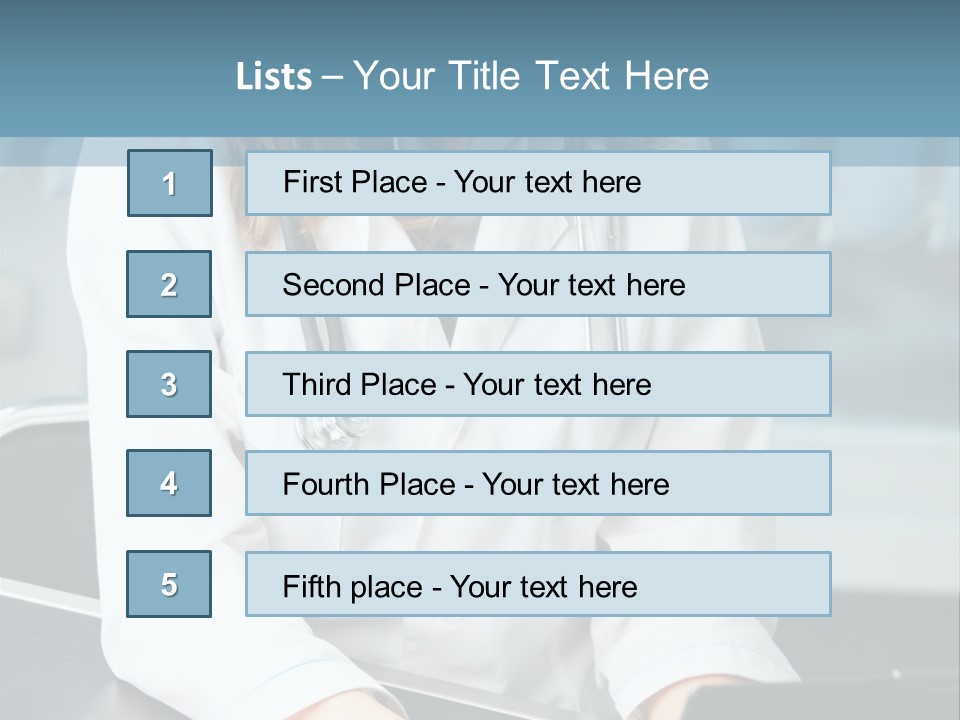Doctor Laptop Only PowerPoint Template