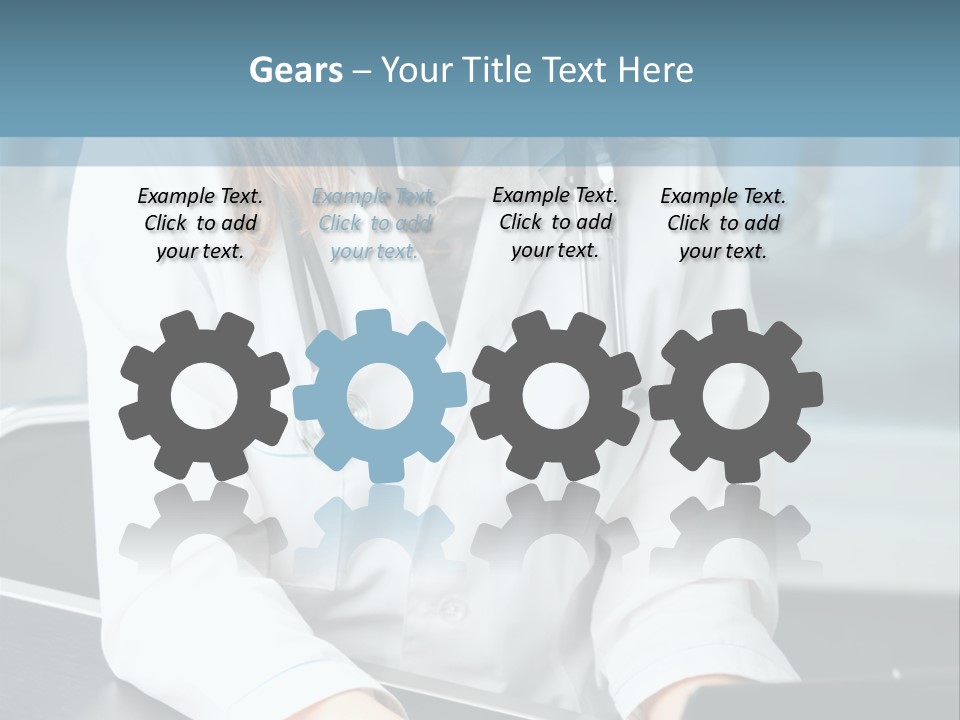 Doctor Laptop Only PowerPoint Template