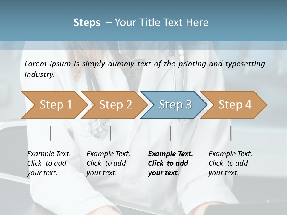 Doctor Laptop Only PowerPoint Template
