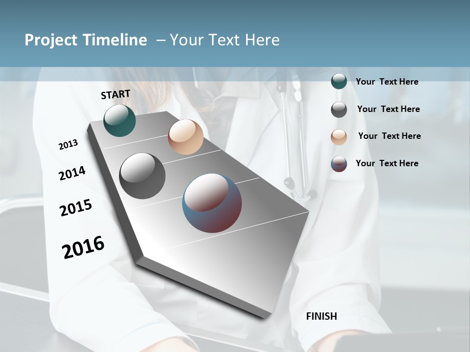 Doctor Laptop Only PowerPoint Template