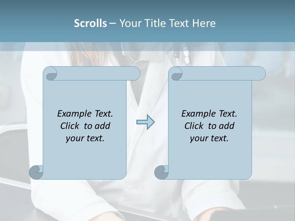 Doctor Laptop Only PowerPoint Template