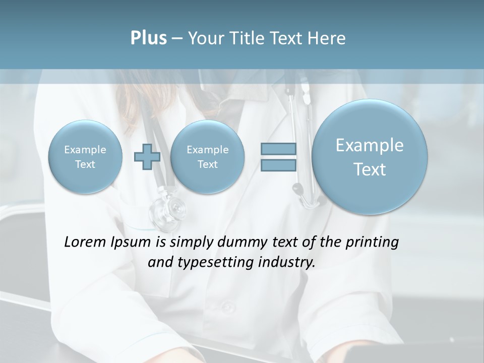 Doctor Laptop Only PowerPoint Template