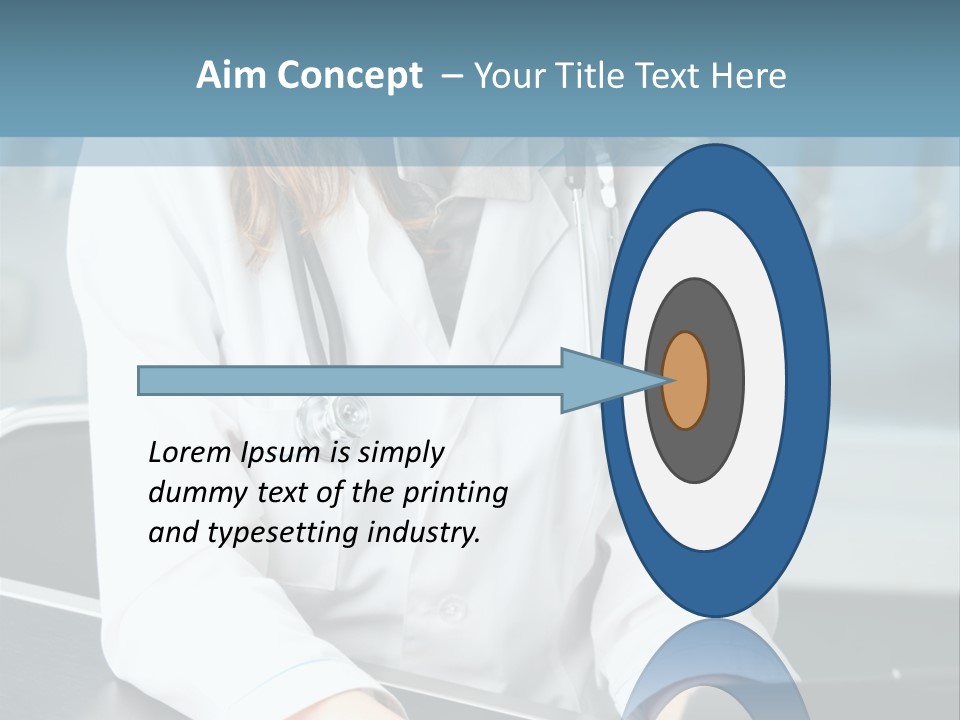 Doctor Laptop Only PowerPoint Template