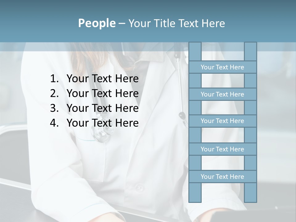 Doctor Laptop Only PowerPoint Template