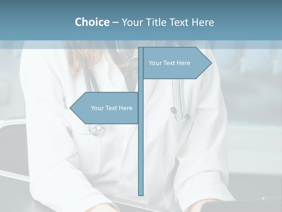 Doctor Laptop Only PowerPoint Template