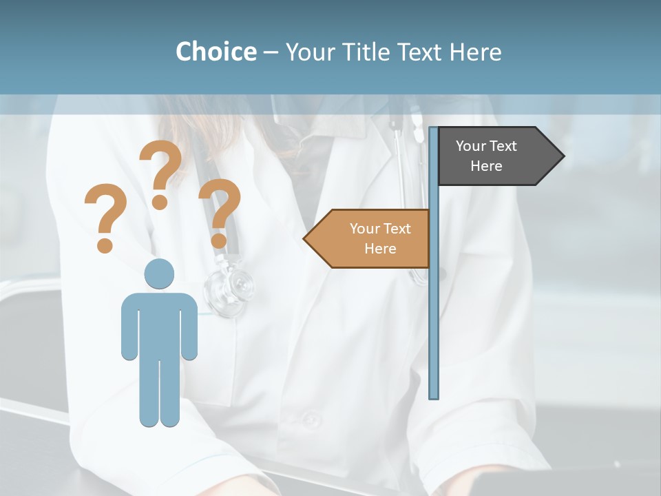 Doctor Laptop Only PowerPoint Template