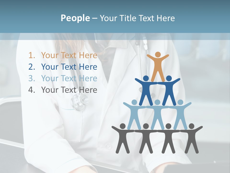 Doctor Laptop Only PowerPoint Template