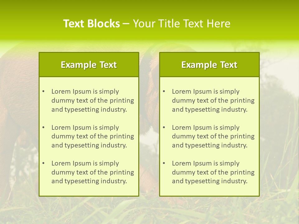 Mammal Sniff Looking PowerPoint Template