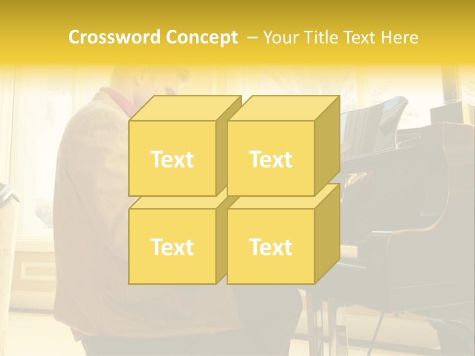 Instrument Elegance Keyboard PowerPoint Template
