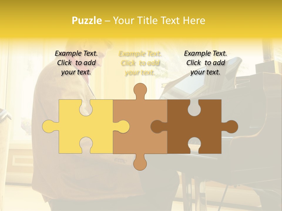 Instrument Elegance Keyboard PowerPoint Template