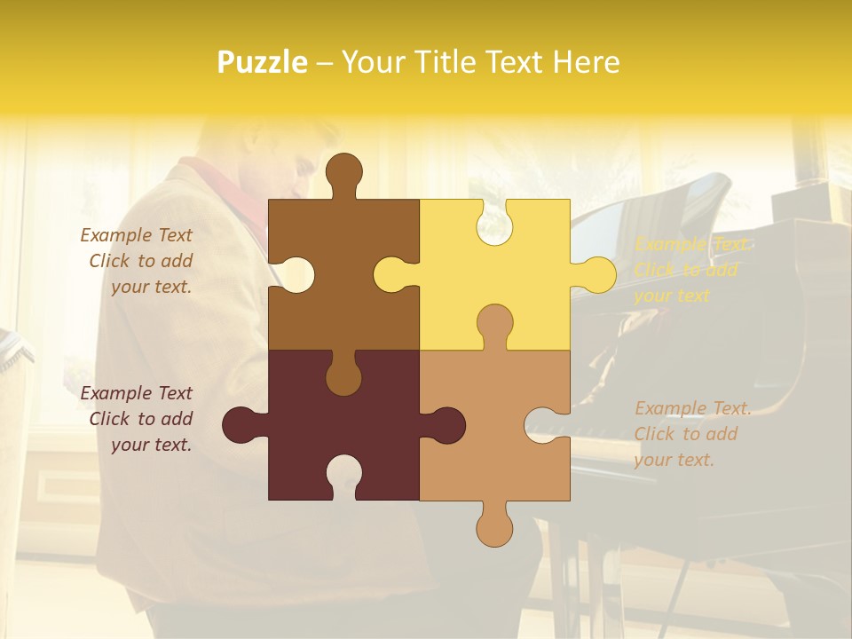 Instrument Elegance Keyboard PowerPoint Template