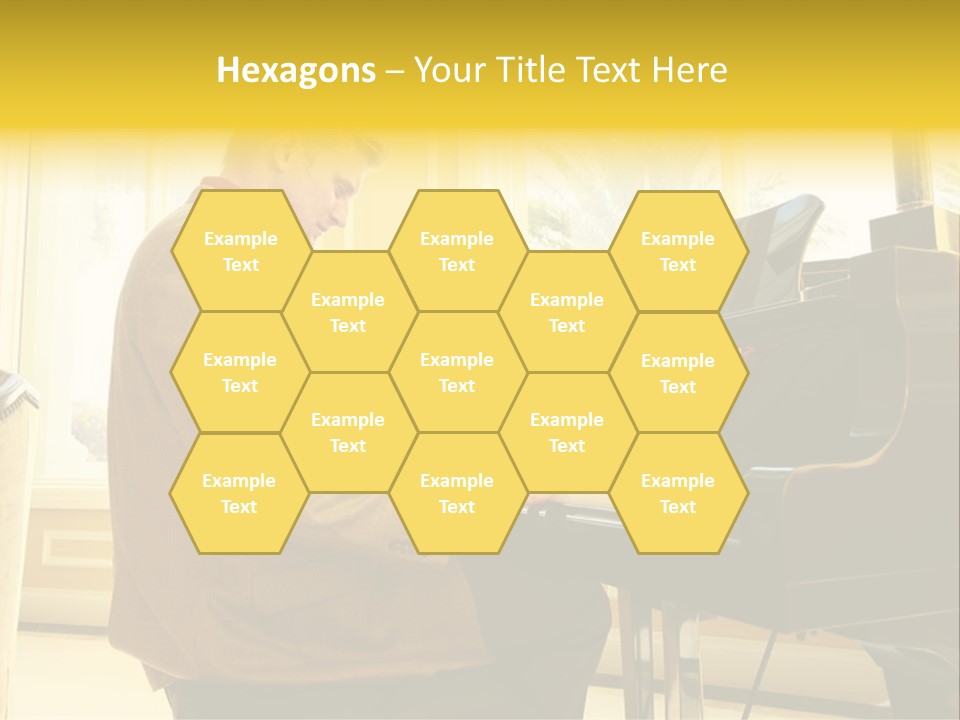 Instrument Elegance Keyboard PowerPoint Template