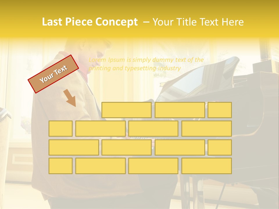 Instrument Elegance Keyboard PowerPoint Template