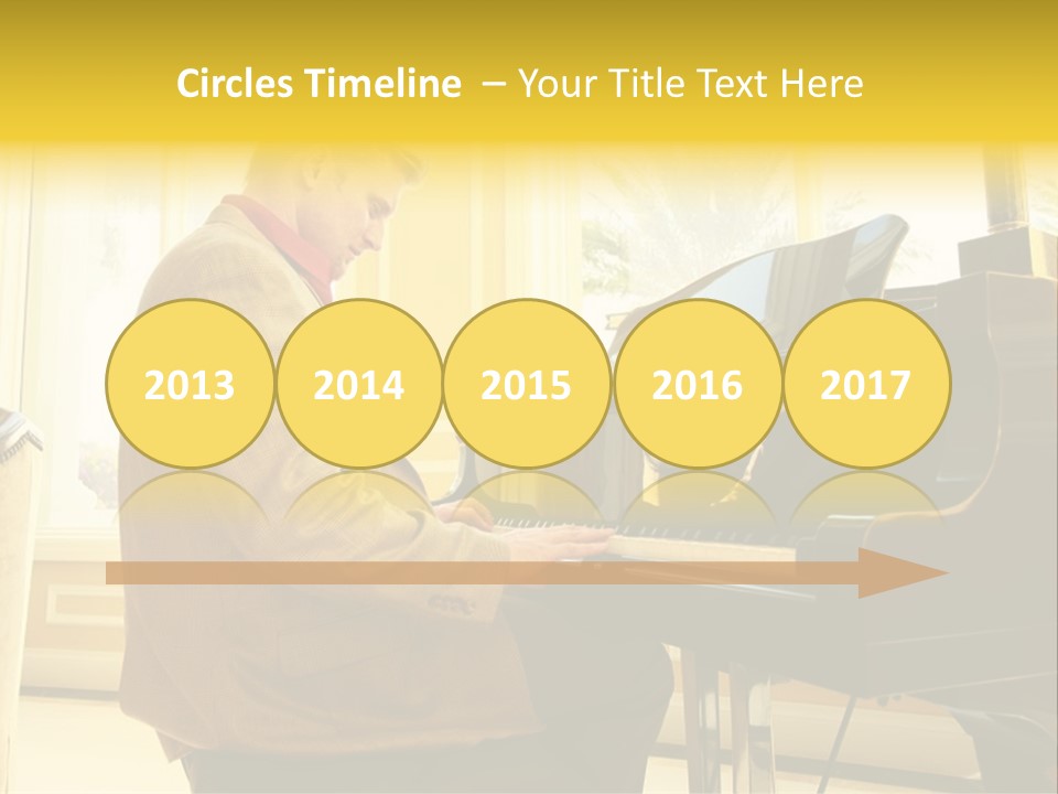 Instrument Elegance Keyboard PowerPoint Template