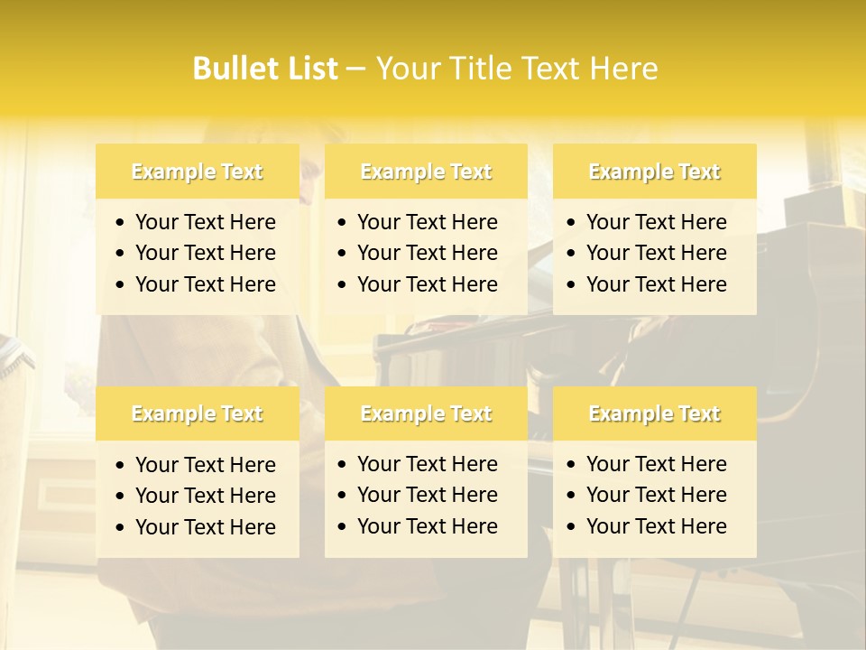 Instrument Elegance Keyboard PowerPoint Template