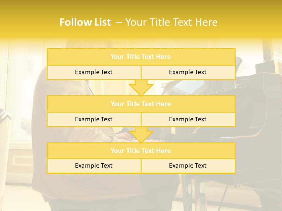 Instrument Elegance Keyboard PowerPoint Template