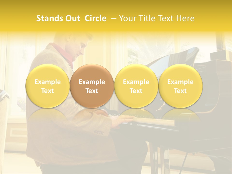 Instrument Elegance Keyboard PowerPoint Template