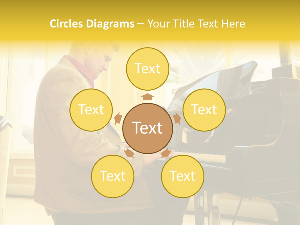 Instrument Elegance Keyboard PowerPoint Template