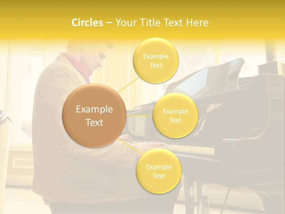 Instrument Elegance Keyboard PowerPoint Template