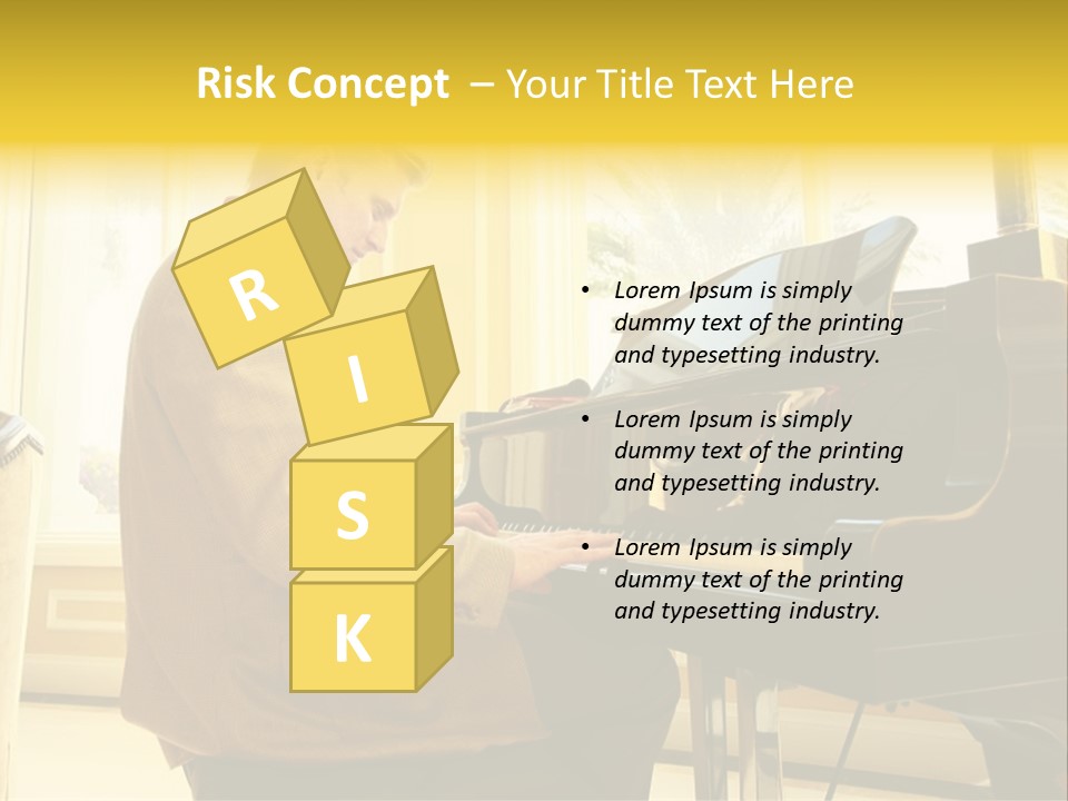 Instrument Elegance Keyboard PowerPoint Template