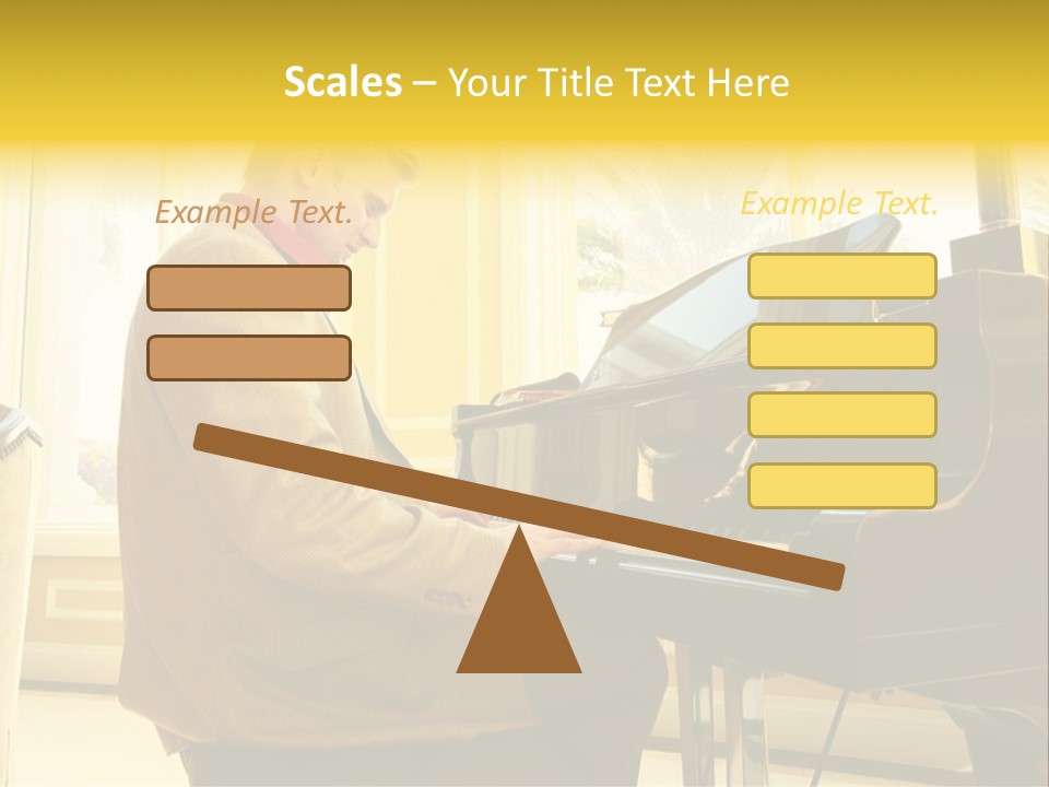 Instrument Elegance Keyboard PowerPoint Template