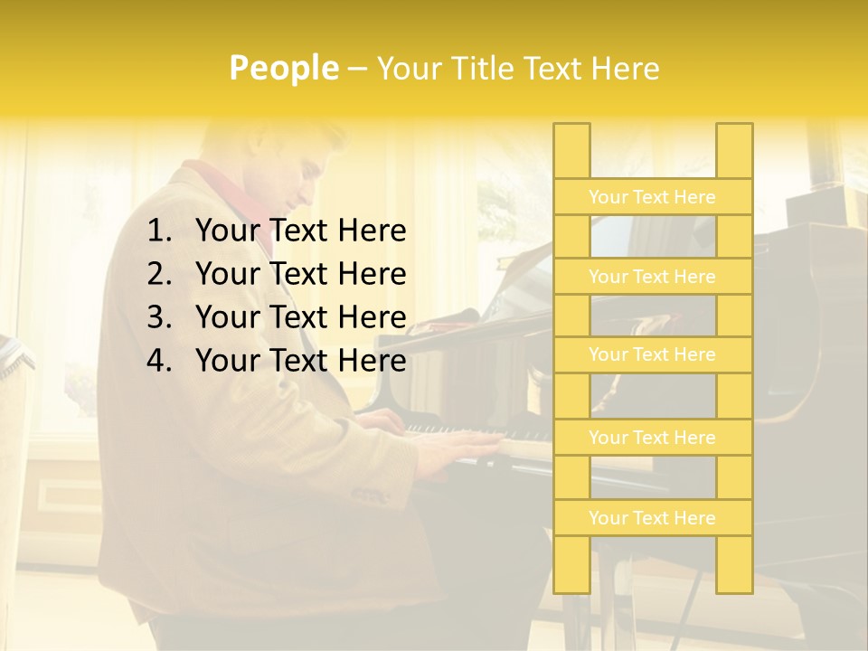 Instrument Elegance Keyboard PowerPoint Template