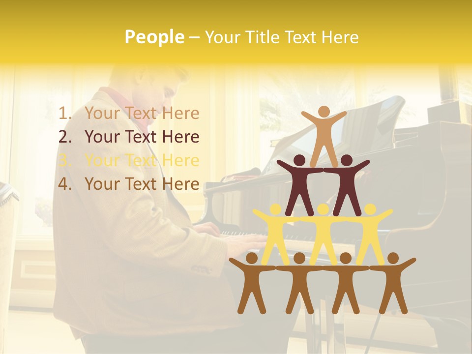 Instrument Elegance Keyboard PowerPoint Template