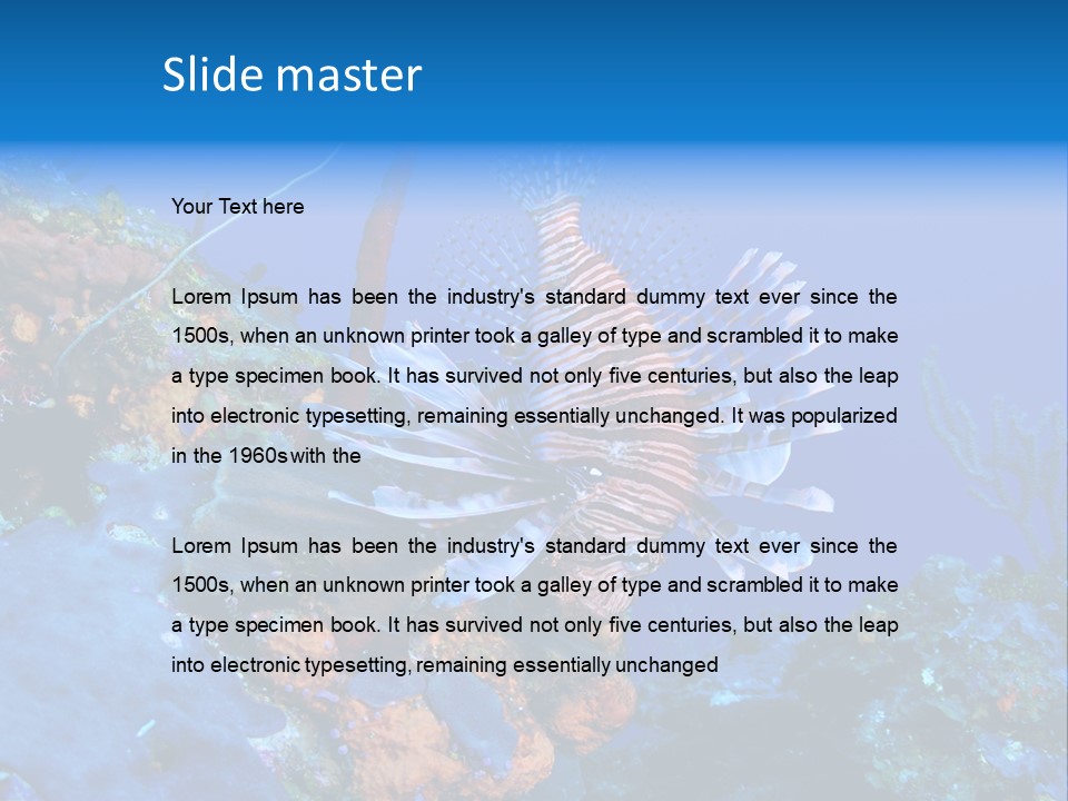 Poisonous Subaquatic Underwater PowerPoint Template