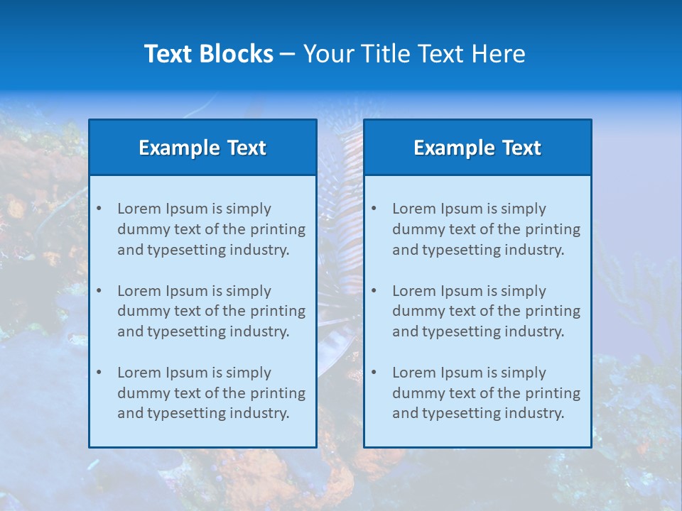 Poisonous Subaquatic Underwater PowerPoint Template