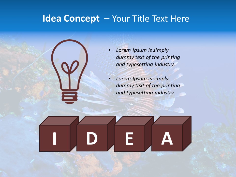 Poisonous Subaquatic Underwater PowerPoint Template