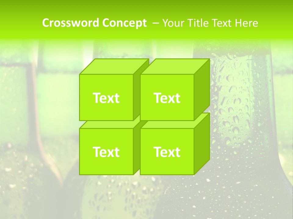 Wet Alcohol Fridge PowerPoint Template