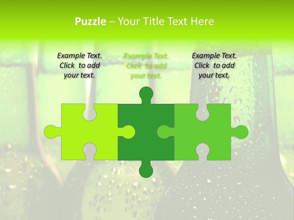 Wet Alcohol Fridge PowerPoint Template