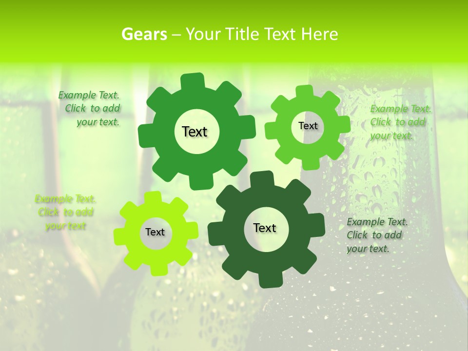 Wet Alcohol Fridge PowerPoint Template