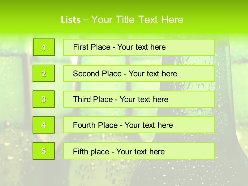 Wet Alcohol Fridge PowerPoint Template