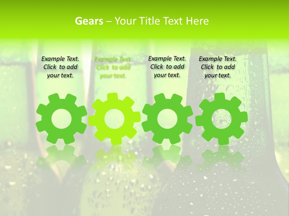 Wet Alcohol Fridge PowerPoint Template