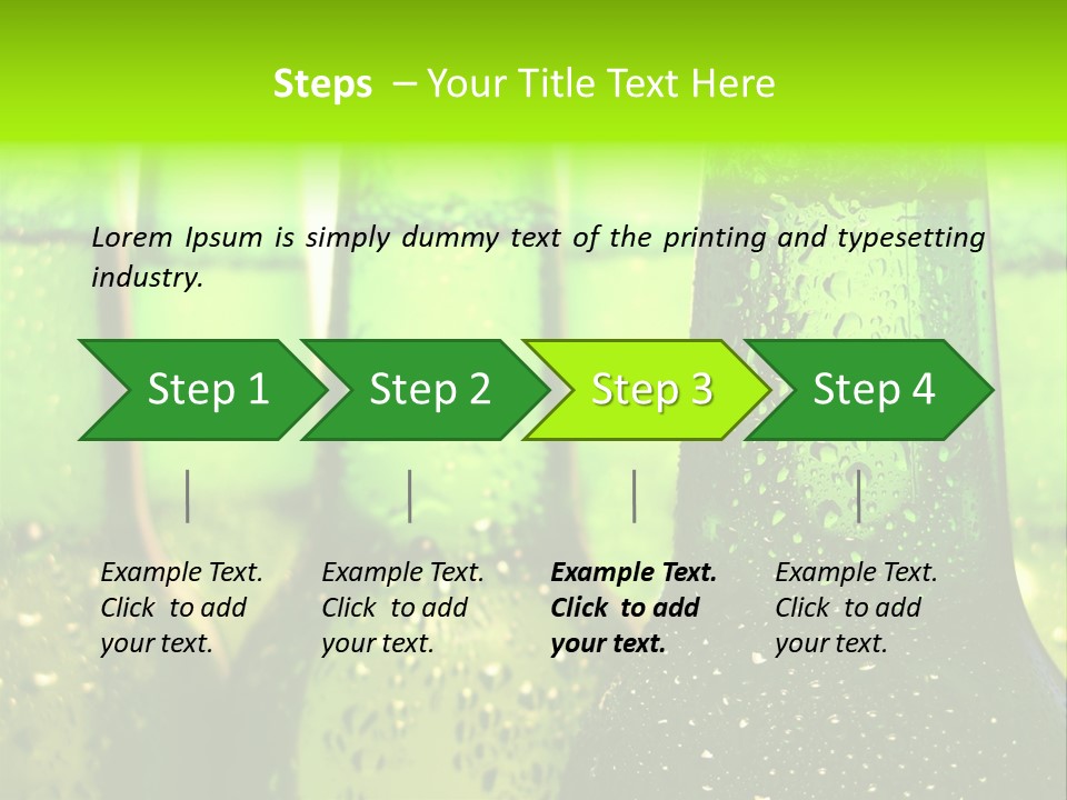 Wet Alcohol Fridge PowerPoint Template