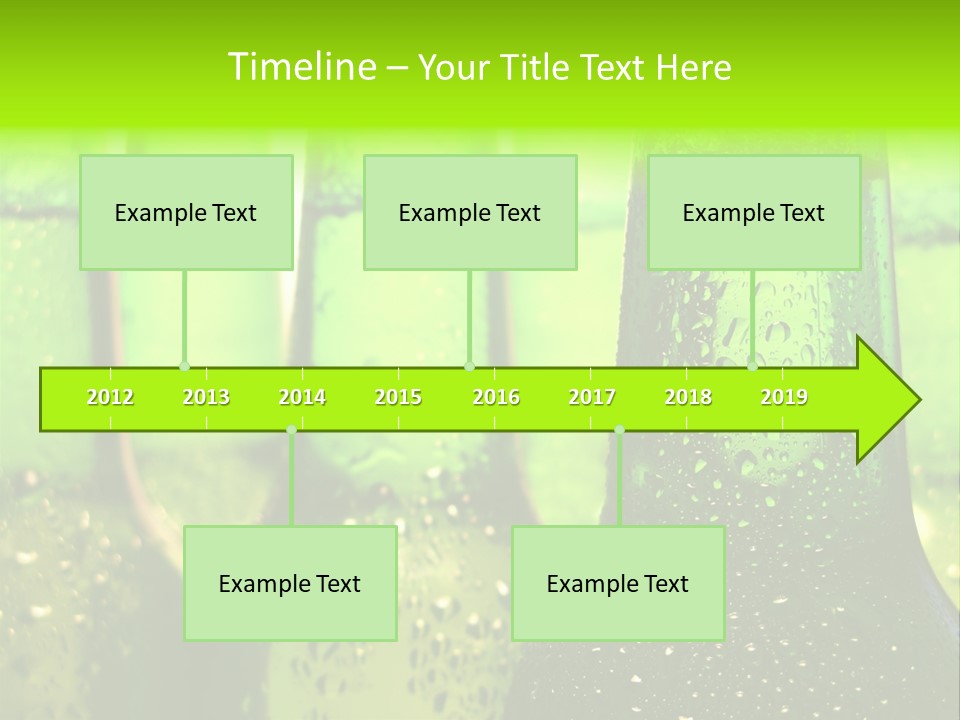 Wet Alcohol Fridge PowerPoint Template