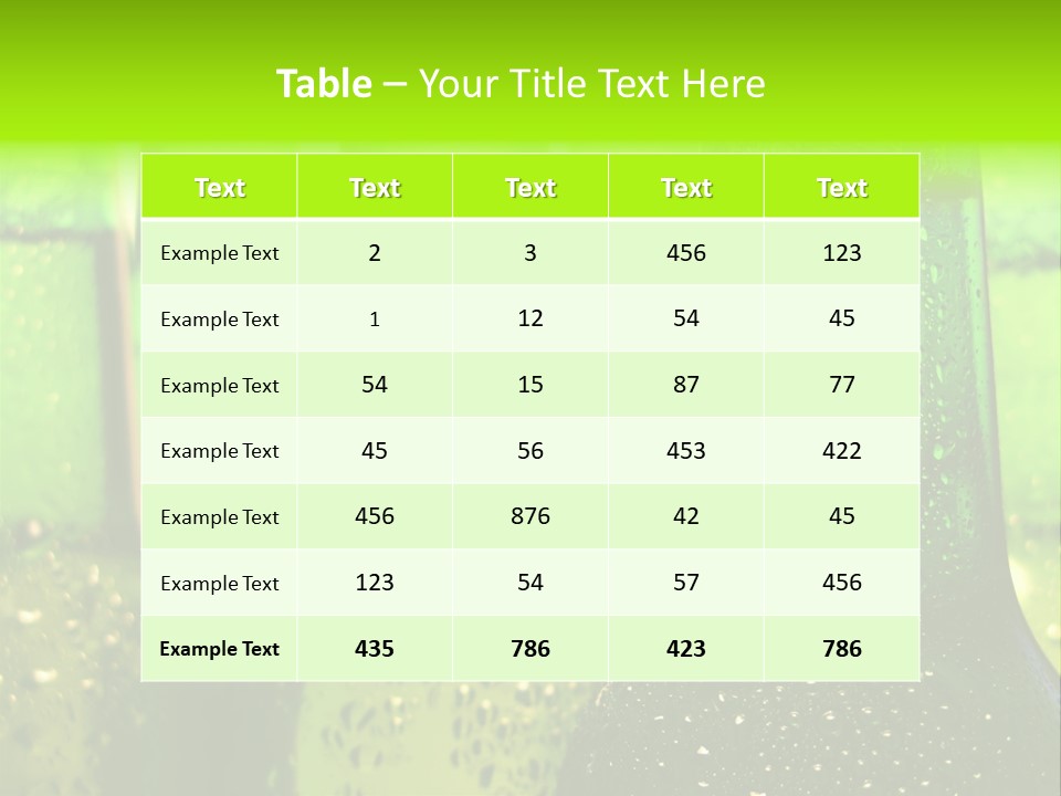 Wet Alcohol Fridge PowerPoint Template