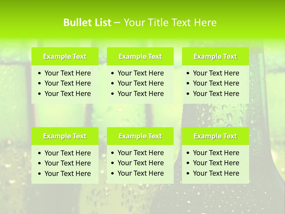 Wet Alcohol Fridge PowerPoint Template