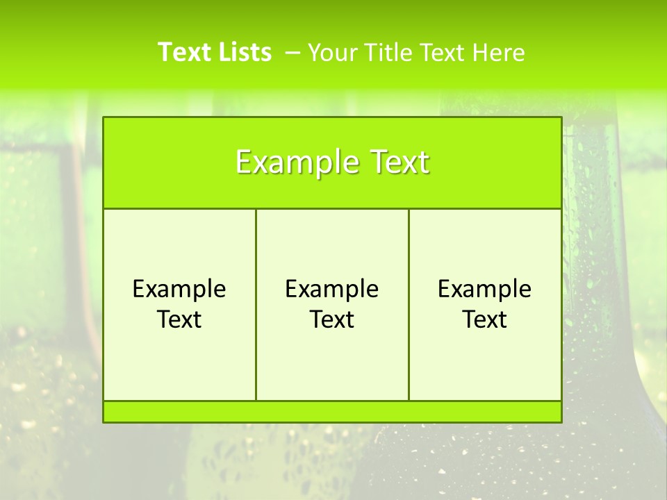 Wet Alcohol Fridge PowerPoint Template
