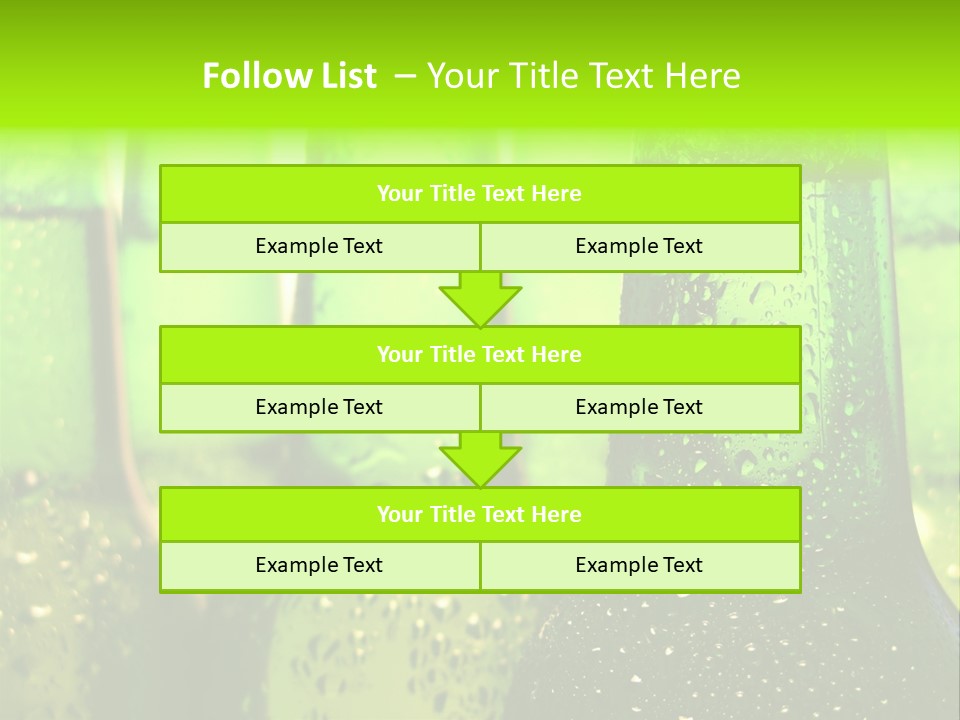 Wet Alcohol Fridge PowerPoint Template