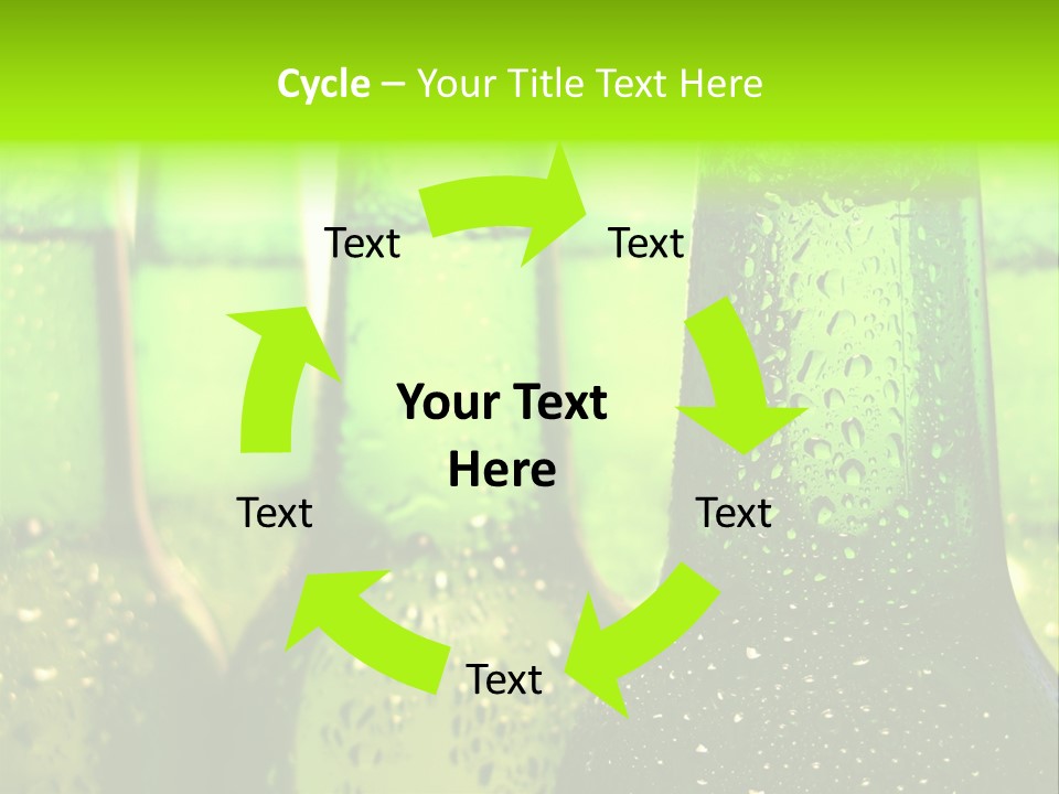 Wet Alcohol Fridge PowerPoint Template