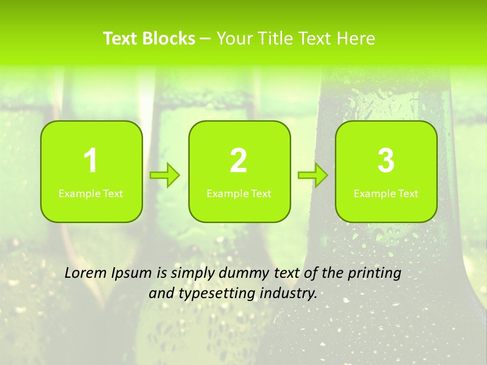 Wet Alcohol Fridge PowerPoint Template