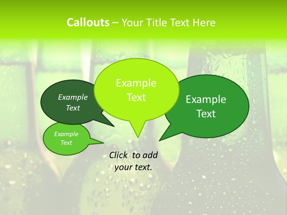 Wet Alcohol Fridge PowerPoint Template