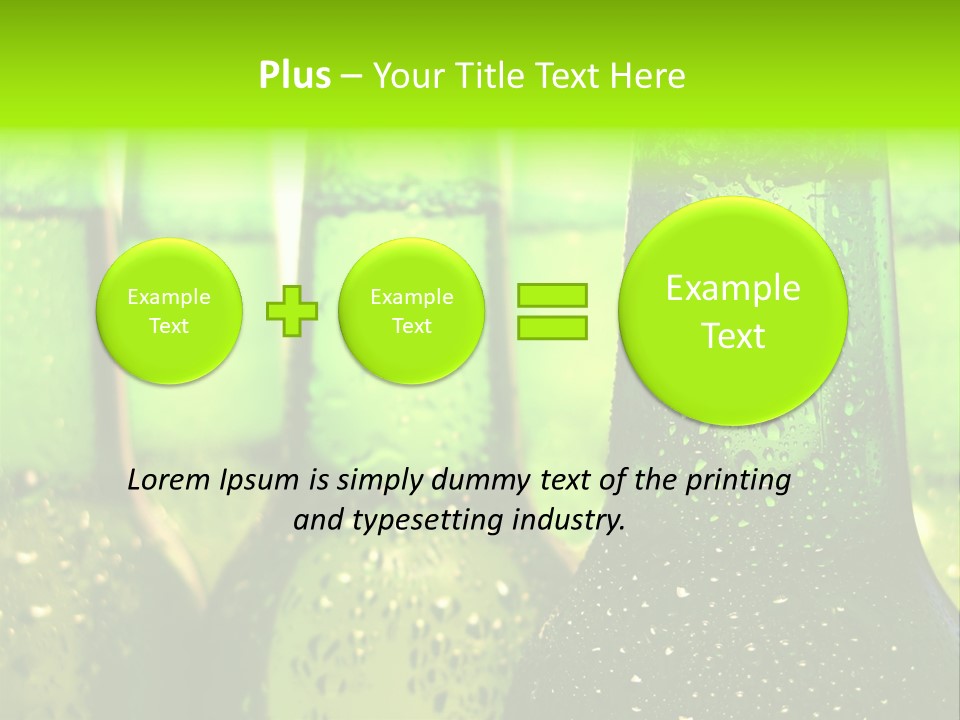 Wet Alcohol Fridge PowerPoint Template