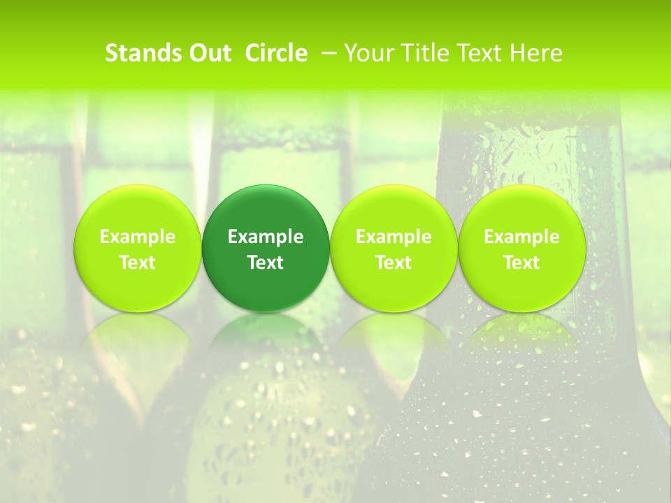 Wet Alcohol Fridge PowerPoint Template