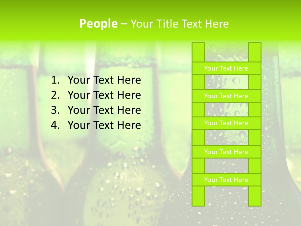 Wet Alcohol Fridge PowerPoint Template