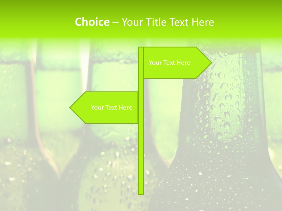 Wet Alcohol Fridge PowerPoint Template