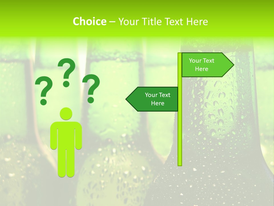 Wet Alcohol Fridge PowerPoint Template