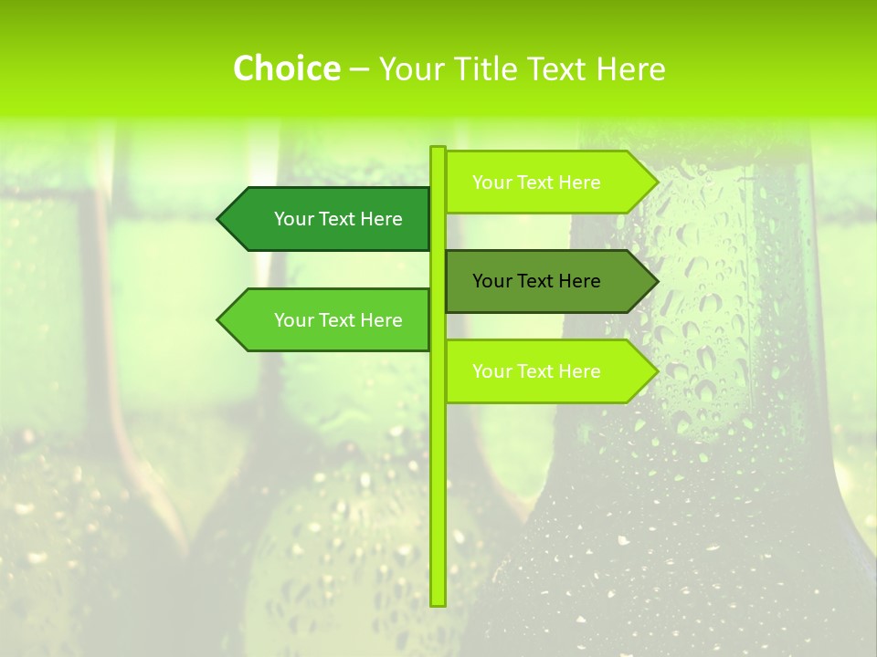 Wet Alcohol Fridge PowerPoint Template